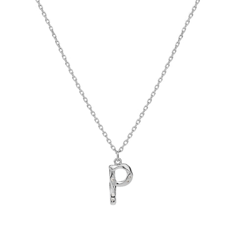 Maanesten Alphabet halskæde "P", Sølv