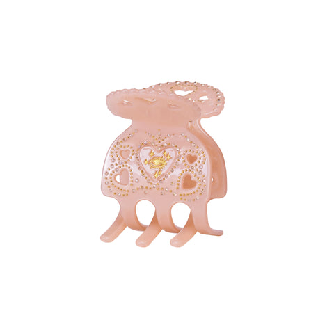 Pantalone_blush_hairclaw pantalone hårklemme i lyserød pink med rhinsten fra maanesten urban theatre