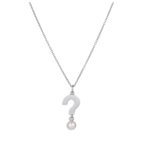 Jane Kønig Row perle vedhæng, Sølv