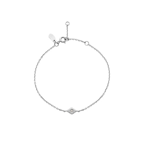 Solo_bracelet_silver. Solo armbånd i sølv fra maanesten