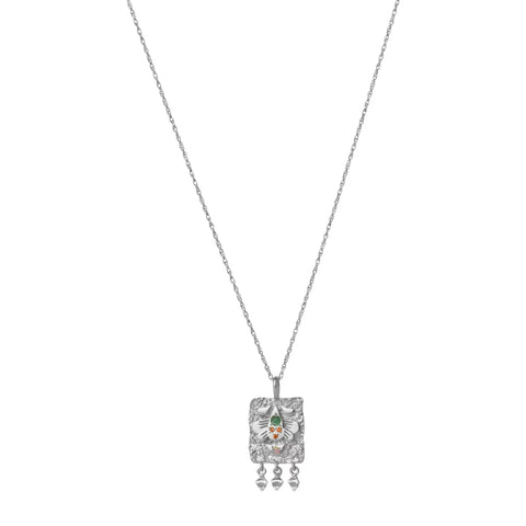 Maanesten Spire Amulet halskæde, Sølv