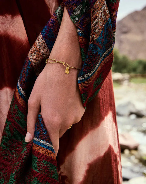 Ash Maanesten armbånd, forgyldt