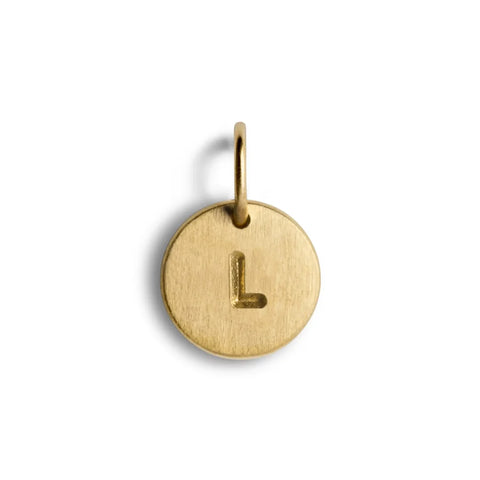 Jane Kønig Medium lovetag A-Z, Forgyldt sølv