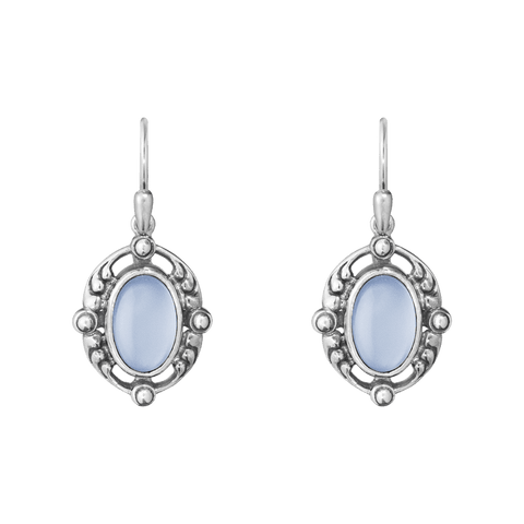 Georg Jensen Heritage ørehænger m. calcedon - 2018
