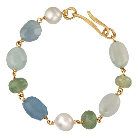 Dulong Piccolo Armbånd, Aqua – Rokkjærs - Main Image