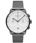 PIONEER - 42mm - mesh m. gun metal urkasse, sort skive