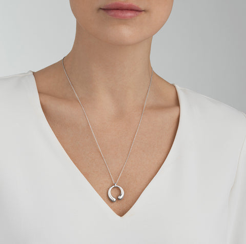 Georg Jensen Mercy halskæde, medium, sterlingsølv