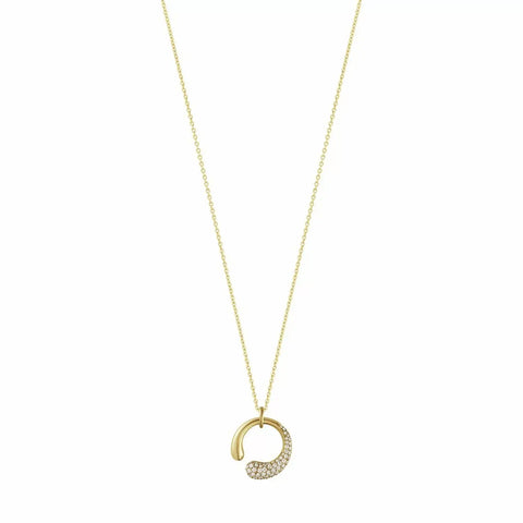 GEORG JENSEN - Halskæde | 10017828 | MERCY - halskæde i 18 kt. guld m. diamantpavé