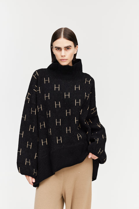 HÈST sweater, FAM Sweater Short, black