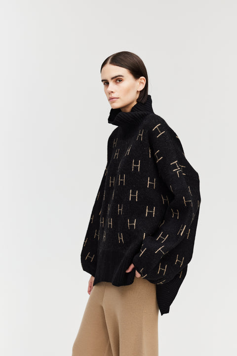 HÈST sweater, FAM Sweater Short, black