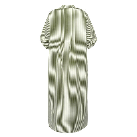 GOSSIA AlexaGO Jo Shirt Dress, Creme Army Stripes