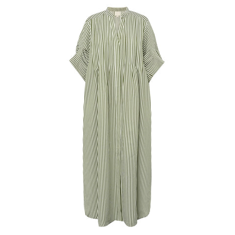 GOSSIA AlexaGO Jo Shirt Dress, Creme Army Stripes