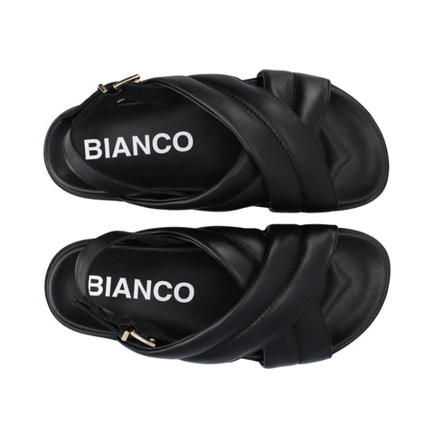 BIANCO BIASILJE Sandaler, Sort