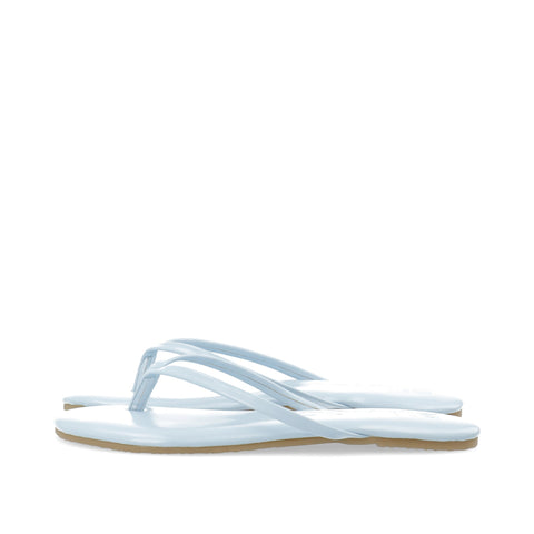 BIANCO BIAMEXICO Flip Flop Faux Leather, Sky Blue