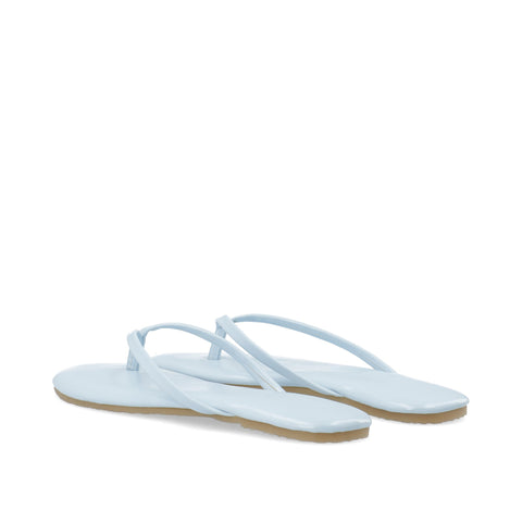 BIANCO BIAMEXICO Flip Flop Faux Leather, Sky Blue