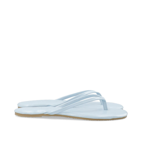 BIANCO BIAMEXICO Flip Flop Faux Leather, Sky Blue