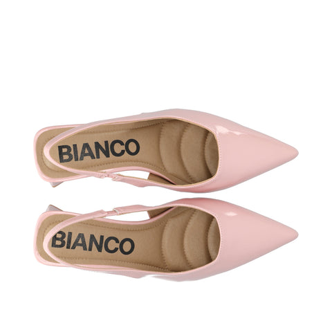 BIANCO BIAMARALYN Slingback Patent, Dusty Pink