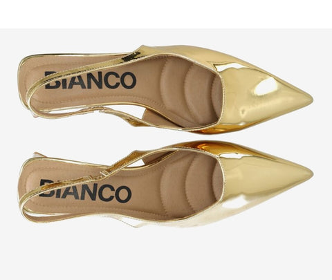 BIANCO BIAMARAYLYN Slingback Patent, Guld