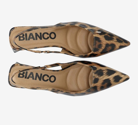 BIANCO BIAMARALYN Slingback Patent, Leoprint