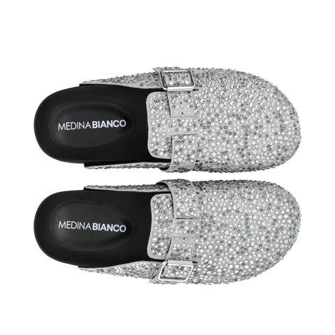 Medina BIANCO BIAFALL Mules, Silver