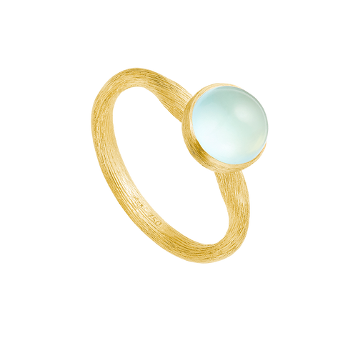 Dulong Vega Ring Pacific Lille 18 kt. guld m. Akvamarin