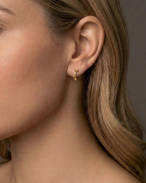 Dulong Delphis Øreringe Creol Mini 18 kt. guld