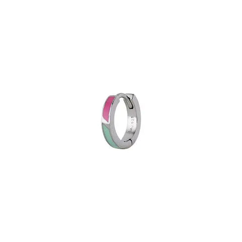 Petit Circus Huggie ørering - Fresh Pink &amp; Mint Green