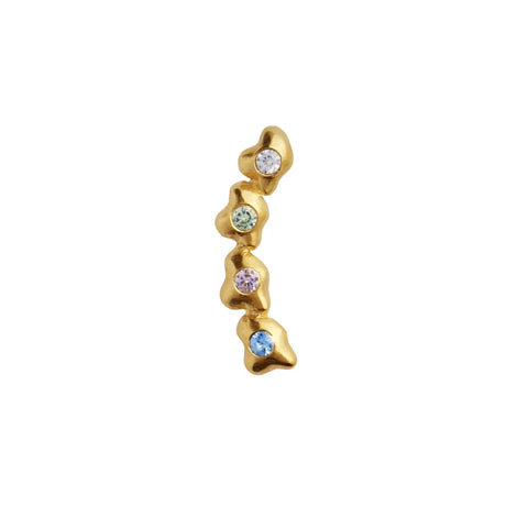 FOUR GLIMPSE EARRING WITH STONES - RIGHT