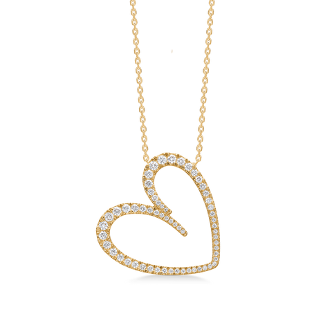 Mads Z. DIAMOND LOVE vedhæng, 14 kt. guld & 0,50 ct. W.SI