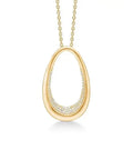 MADS Z | 1531070 | Diamond Ellipse vedhæng - 14 kt. guld