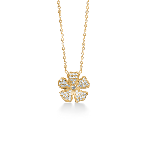Mads Z. FLEUR vedhæng, 14 kt. guld & 0,24 ct. W.SI
