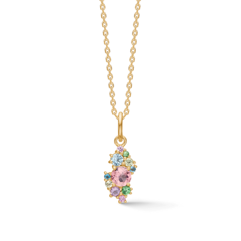 Mads Z. LITTLE PRINCESS vedhæng, 14 kt. guld & pink turmalin