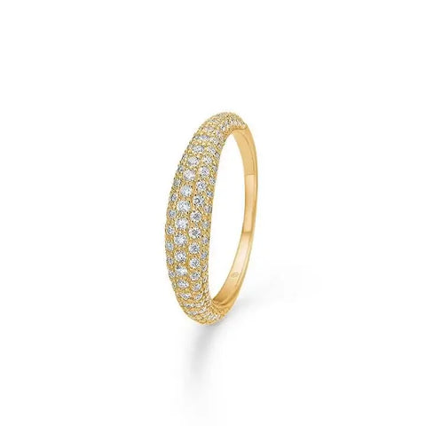 MADS Z | 1541091 | Half Moon ring (lille) - 14 kt. guld m. brillanter