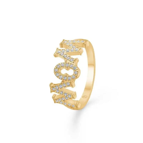 Wow/Mom ring - 14 kt. guld