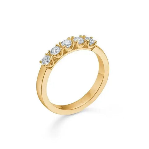 MADS Z | 1541895 | CROWN Alliance ring - 5 x 0,09ct brillant - guld