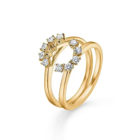 MADS Z | 1541940 | CROWN TIARA ring - 0,40ct brillanter - guld