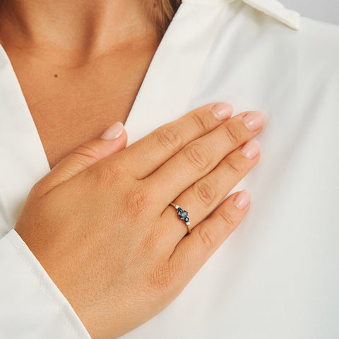 Mads Z. SAPPHIRE LOVE Ring 14 kt. guld