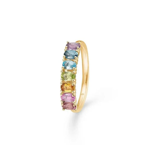 Poetry Rainbow ring - 14 kt. guld