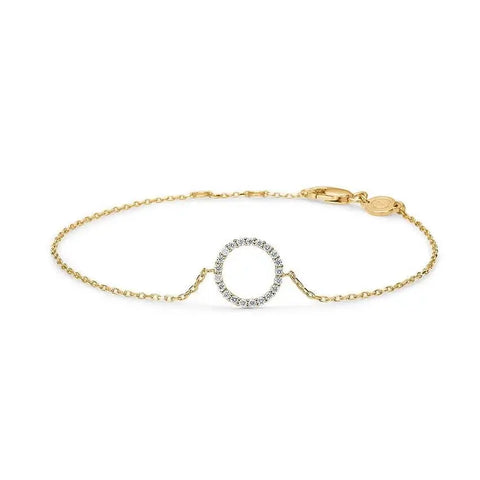 MADS Z | 1551024 | Diamond Halo armbånd - guld