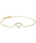 MADS Z | 1551312 | Tender Heart armbånd - 14 kt. guld