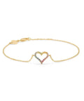 Mads Z | 1554340 | TENDER HEART RAINBOW armbånd - 14 kt. guld