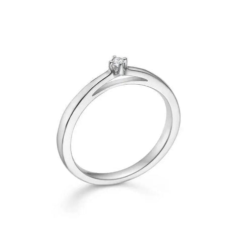 CROWN ring - 0,04ct brillant