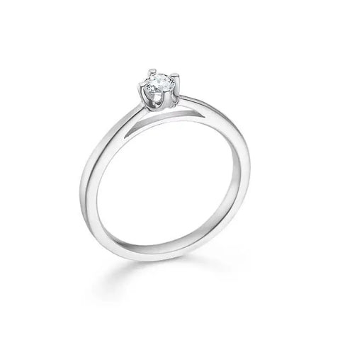 MADS Z | 1641616 | CROWN ring - 0,16ct brillant - hvidguld