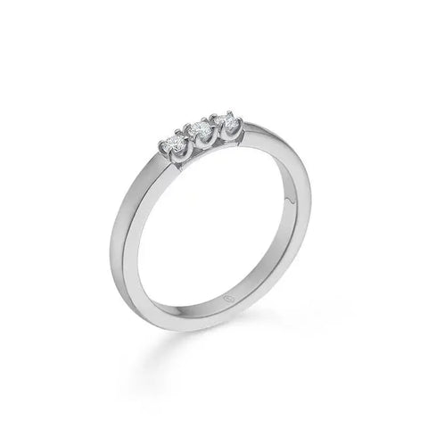 CROWN Alliance ring - 3 x 0,04ct brillant