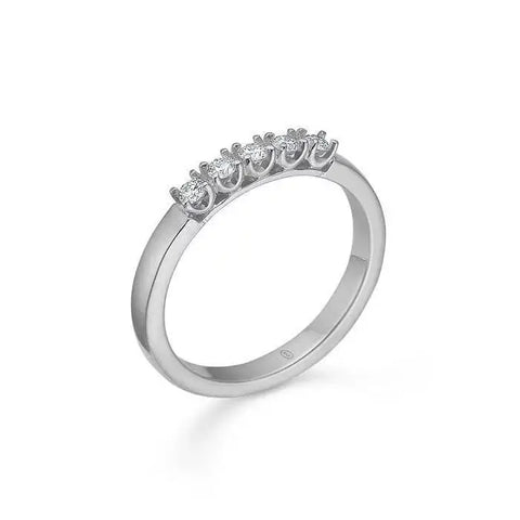 CROWN Alliance ring - 5 x 0,04ct brillant