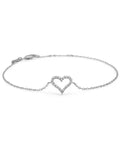 MADS Z | 1651312 | Tender Heart armbånd - 14 kt. hvidguld