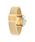 Bankers - 40mm - guld mesh, hvid skive