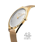 Ultra Slim - poleret guld - 39mm