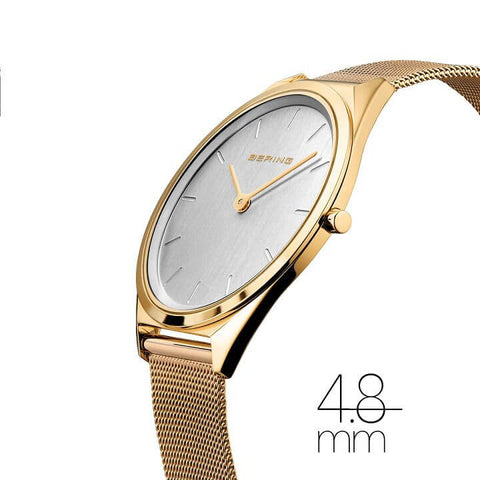 Ultra Slim - poleret guld - 39mm