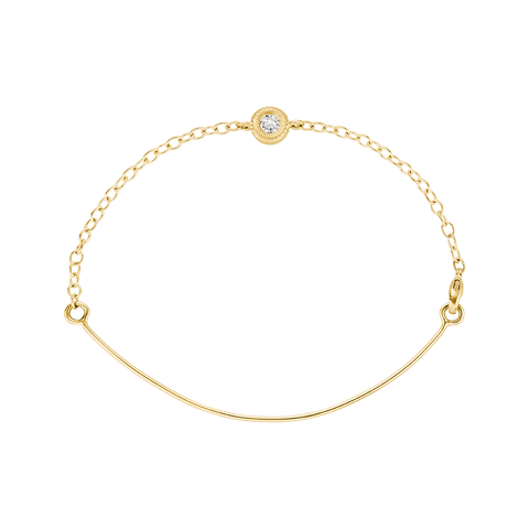 Dulong Glory Armbånd Bow 18 kt. guld m. brillant.